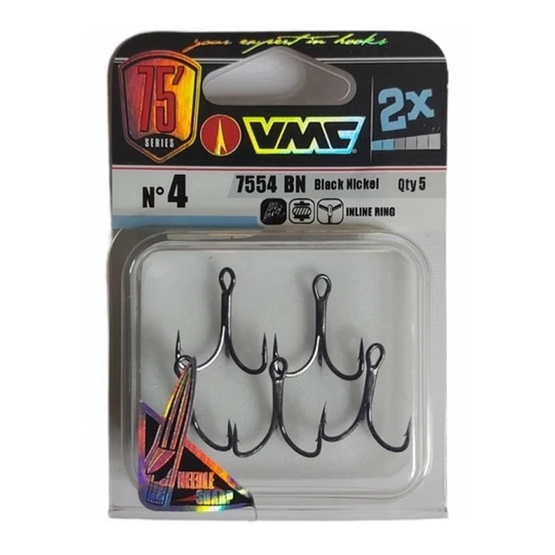 VMC 7554 Hypercut 2X-Strong Inline Treble Hooks